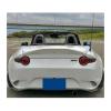 Compatible For Mazda MX5 Miata ND RF LMS Style FRP Fiber Glass Unpainted Duckbill Spoiler Trunk Wing Lip Racing Accessories Tuning Trim(White) view 2