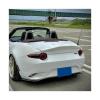 Compatible For Mazda MX5 Miata ND RF LMS Style FRP Fiber Glass Unpainted Duckbill Spoiler Trunk Wing Lip Racing Accessories Tuning Trim(White) view 3