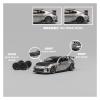 LBUAOIZ 1 64 for Subaru BRZ Varis Metal Gun Gray Alloy Car Model Collection Vehicle Display Hobby view 4