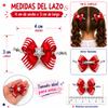 Patriotic Hair Bow Clip for Girls, Red white and blue boutique ribbon Bow, handmade Hair Accessory for baby, toddler & little girls, 4th of July, independence Day, Memorial Day, Patriotic events view 2