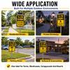 Solar Powered LED Traffic Safety Sign 18x24'' Customizable Version Solar Panel Powered with Perimeter LED Beads Bright Night Day Visibility Warning Sign for Private Roads Parking Driveways SlowSignB view 3
