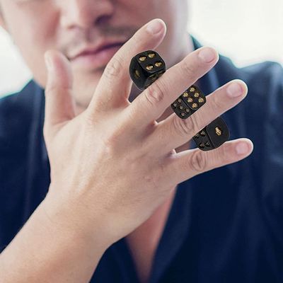 JTLB Head Bone Dice Skull Dice Skeleton Gothic 5 Pcs Black Resin 20mm Grinning Head Bone Face Game with Irregular Surface for Board Games Poker Games Halloween Party (Set)