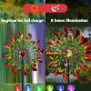 83in Wind Spinners Outdoor Metal Multi-Color Seasonal LED Lighting Spinning Garden Wind Spinner view 2