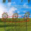 83in Wind Spinners Outdoor Metal Multi-Color Seasonal LED Lighting Spinning Garden Wind Spinner view 4