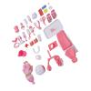 Omquot Toys for Toddlers with Interactive Functions Realistic Medical Play Equipment for Creative Role Playing Activities Plastic 17 Pieces (Pink) view 1