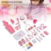 Omquot Toys for Toddlers with Interactive Functions Realistic Medical Play Equipment for Creative Role Playing Activities Plastic 17 Pieces (Pink) view 2