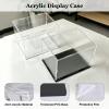 Acrylic Display Case Clear Acrylic Display Case 6 8 10 12 14 16 18 20 24 28 31 in, Dustproof Cube Showcase Box for Action Figure, Tall Transparent Collectibles Show Box(Black,10x10x40cm(4x4x16in)) view 4