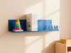 NBMFGD Custom Name Wall-Mounted Kids Shelf, Personalized Nursery Bookshelf, Boys Playroom Storage Shelf for Books & Stuffed Animals, Bedroom Decor with Custom Name Plaque view 2