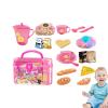 Kids Kitchen Playset Pretend Cooking Cookware Accessories view 1