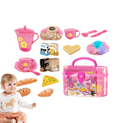 Kids Play Kitchen Accessories Set Pretend Play Food Set for Kids Kitchen