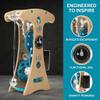 JBGYNU DIY Metal Pendulum Wall Clock, 3D Puzzle Mechanical Model, Mechanical Transmission Model with Gears & Pendulum, Assembly Required, Gift for Mechanics & Physics Lovers view 4