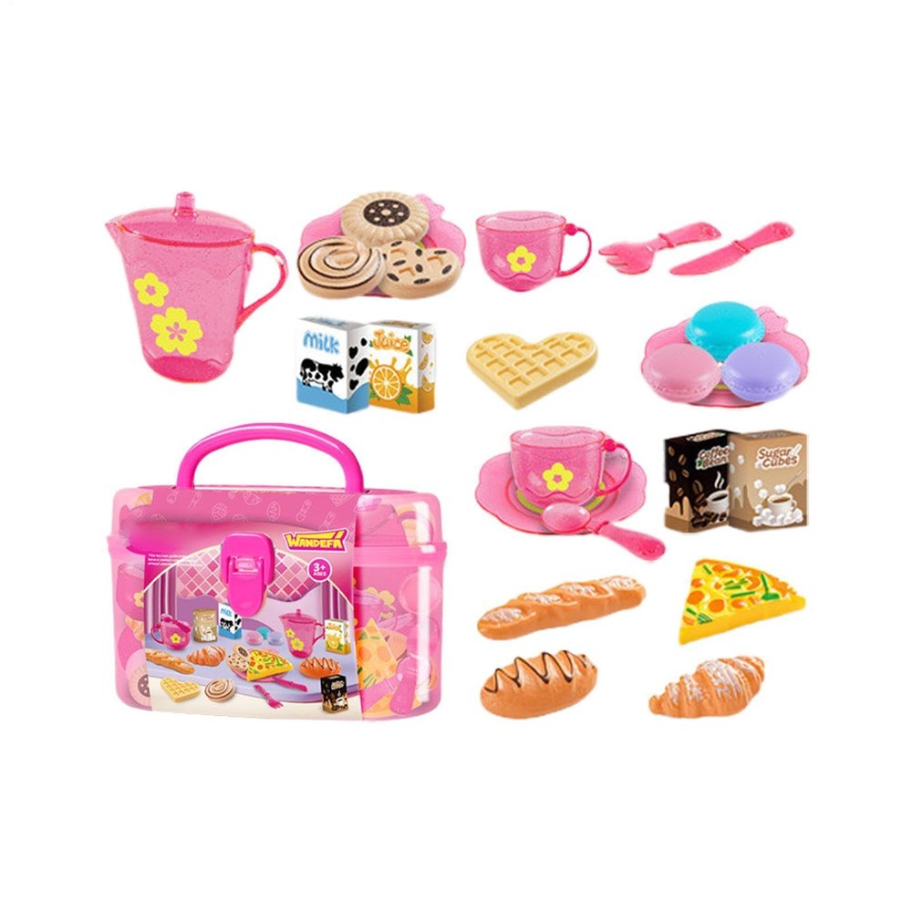 Kids Kitchen Toy Accessories Pretend Play Food Set for Kids Kitchen