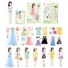 Magnetic Dress Up Dolls Fashion Dress Up Magnet Clothes Puzzles view 1