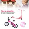BSTiltion Miniature Bike Scooter Set with Helmet Realistic High Simulation Garden Decor Dollhouse Bike Scooter Helmet Set (Pink) view 2