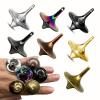Accurate SpinningTop, ForeverSpin, Portable PrecisionMetal Spinner Top, Premium Exquisite Perfect Balance Desktop, Bearing Metal Spinner for Stress Reduce Smooth Rotation Offices Desk view 2