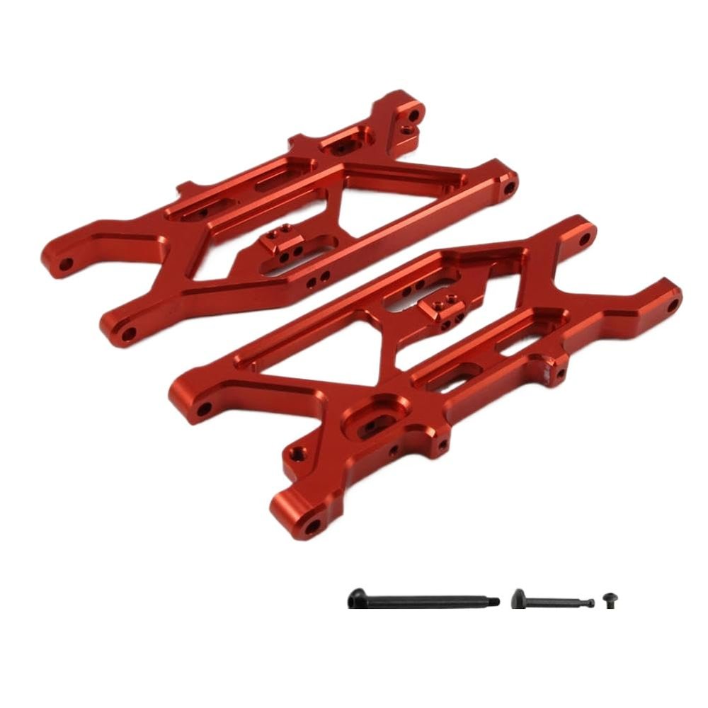Rear Lower Suspension Arms RCAWD ARA330607 Compatible with 1/7 Mojave 6S EXB(Red)