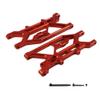 Rear Lower Suspension Arms RCAWD ARA330607 Compatible with 1/7 Mojave 6S EXB(Red) view 1