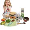 Kids Real Cooking Set Mini Stove Burner Frying Pot Seasoning Bottles view 1