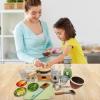 Kids Real Cooking Set Mini Stove Burner Frying Pot Seasoning Bottles view 2