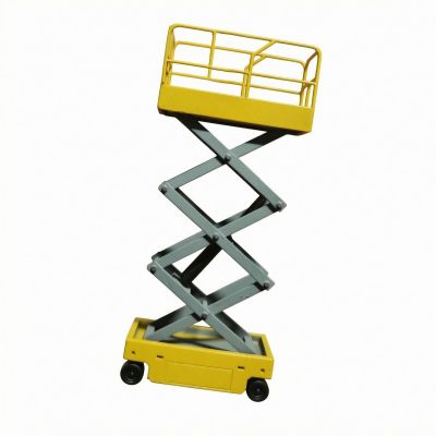 Xgdsnly Miniature Lift with Guard Rails Lift Model Compact for Display, Yellow, New