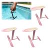 msyWicWhi Hydrofoil Pool Pocket Sized Water Glider Mini Hydrofoil Surfing for Fingers Finger Surfboard Toy for Bathtub Pool Lake Water Play Portable Aquatic Activity 3PcsPink view 1