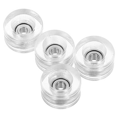 Alianm Fingerboard Wheels 12 Pcs Finger Skateboard Wheels Highspeed Bearings Lightweight Design for Tricks Stunts Accessories Supplies Skate Board Wheel