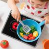 SEWACC Kids Kitchen Appliance Realistic Induction Cooker Toy with Light Sound Effects, Simulated Pretend Play Kitchen Accessory for Toddlers and Kids, Plastic Role-Playing Cooking Toy view 3
