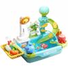 Neptuiby Toddler Sink with Running Water Toddler Sink Toy Kids Play Kids Play Toy Set Multi-Functional Water Table with Automatic Circulation Large Capacity for Indoor Outdoor. view 1