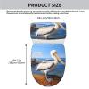 The Mighty Pelican Printed Toilet Seat Set - Set of 2 - Universal Toilet Seat Cover - Housewarming Birthday Christmas Gift view 2