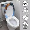 The Mighty Pelican Printed Toilet Seat Set - Set of 2 - Universal Toilet Seat Cover - Housewarming Birthday Christmas Gift view 3