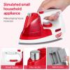 Toddmomy Mini Electric Iron Toy for Kids, Mini Home Appliance Pretend Play Iron Model Educational Role Play Toy for Kids Girls Boys view 3