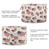 Takiito American Land Storage Basket for Organizing, Fabric Collapsible Basket with Cotton Rope Handle for Bathroom Laundry Nursery view 3