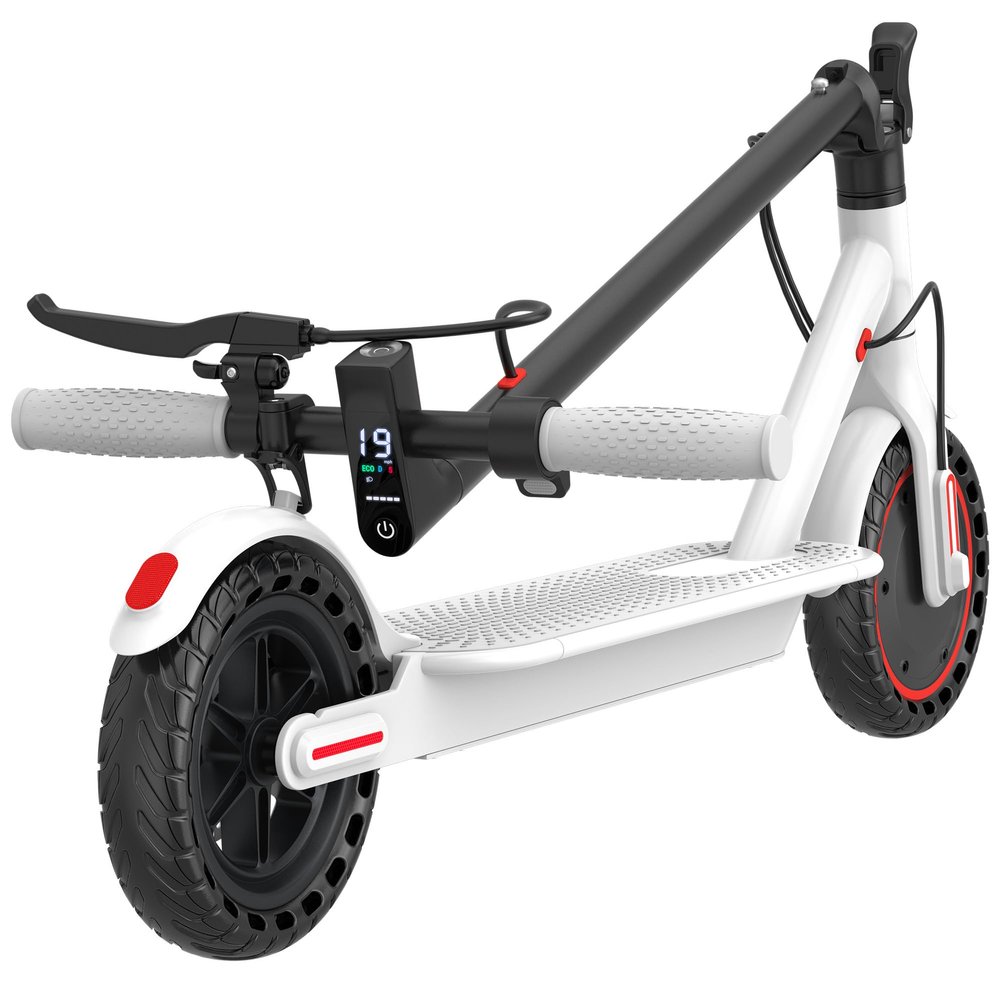 Roinside Scooter for Kids- 8.5" Solid Tires/350W Motor, 19 MPH Digital Display, up to 21Miles Long-Range Commuting Folding E-Scooter with Dual Braking System, App