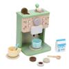 Hamwesh Wooden Coffee Maker Toy, Solid Wood Construction Safe Non Paint Coffee Playset, Kitchen with Milk Cup Sugar Cubes for Toddlers Preschoolers Birthday Gifts view 3