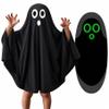 THDZS Unisex Boys and Girls Ghost Costume,Halloween Fancy Dress,White Boo Ghost Cloak Cape Cosplay Costume Halloween Costume view 1