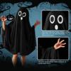 THDZS Unisex Boys and Girls Ghost Costume,Halloween Fancy Dress,White Boo Ghost Cloak Cape Cosplay Costume Halloween Costume view 3