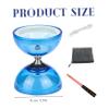 Tsawntd Chinese Yoyo 5 Bearings Diabolo with Sticks & String & Guide Book & Net Bag Yo Yo for Kids Adults Fitness Tricks Diablo Yoyo Diabolo Chinese for Kids view 3