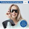 American PaperWear SolarWear Solar Eclipse Glasses 4-Pack | ISO 12312-2 Certified, Premium Wraparound solar eclipse glasses, works with prescription eyewear, Universal fit, Black Lens, Made in USA view 4