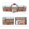 Tsawntd Horse Stable Playset Fence 17.3x7.9x5.9'' Realistic Plastic Horse Barn Playset Fence Imaginary & Creative Educational Toys Accessories for Lovers Toys Barn view 4