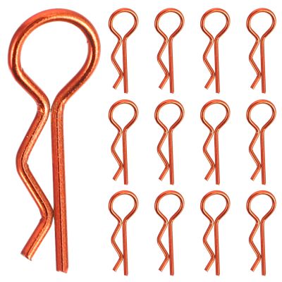 ibasenice 30pcs RC Vehicle Shell Replacement Pins - R Clip Hairpin Body Fasteners - RC Car Parts Spring Retaining Pin Accessories for 1/8 1/6 Remote Control Crawler