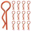 ibasenice 30pcs RC Vehicle Shell Replacement Pins - R Clip Hairpin Body Fasteners - RC Car Parts Spring Retaining Pin Accessories for 1/8 1/6 Remote Control Crawler view 1