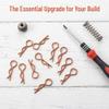 ibasenice 30pcs RC Vehicle Shell Replacement Pins - R Clip Hairpin Body Fasteners - RC Car Parts Spring Retaining Pin Accessories for 1/8 1/6 Remote Control Crawler view 3