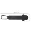 Kisangel 2PCS Stroller Hooks for Hanging, Faux Leather Stroller Carabiner Clip Straps, Non-Slip Organizer Hooks for Diaper Bags Grocery Shopping Bag(Black) view 2