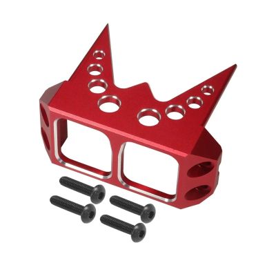 RC Cars Spare Parts for Capra RR10 for Wraith 1/10 CNC Aluminum Steering Servo Cover Guard RC Crawler DIY Upgrade Parts(Red)