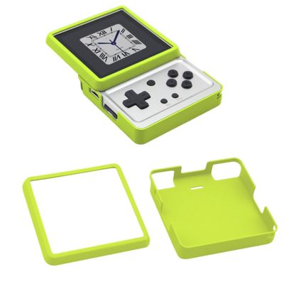 Protective Cover Case for Anbernic RG ROTATE, 3D Printed Cover Case Hard Shell Protector Anti-Drop Shockproof Protective Sleeve for RG ROTATE Handheld Game Console (Green)