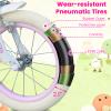 Beuiosda Kids Bike, Girls Bike for Kids Ages 2-7 Years, 12 14 16 Inch with Training Wheels, Doll Seat and Streamers, Little Girls Bike for Ages Sidewalk Adventure, Birthday Gift (Pink, 12) view 3