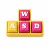 Customizable Fidget Keyboard Toy Personalized Resin Keycap Desk Clicker for Adults Office Study Stress Relief Use with Mechanical Switch Feel and Custom Letters Gift (T-Shape Style) view 1