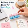 Customizable Fidget Keyboard Toy Personalized Resin Keycap Desk Clicker for Adults Office Study Stress Relief Use with Mechanical Switch Feel and Custom Letters Gift (T-Shape Style) view 2