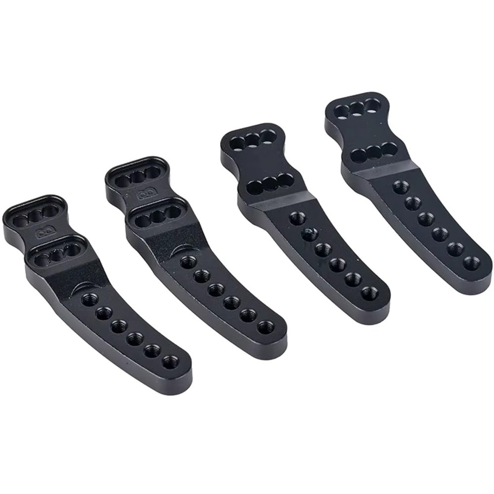 cvking RC Car Upgrade Parts for YiKong YK4102 YK4103 YK4082 YK4083 1/8 1/10 RC Crawler Car Parts Metal Adjustable Shock Tower Mount(Black)