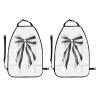 XBubupX Watercolor Flowing Black and White Striped Bow Car Seat Back Kick Protectors,2 Pack Kick Mats with Storage Pockets for Vehicles to Protect from Dirt Mud Scratches view 3